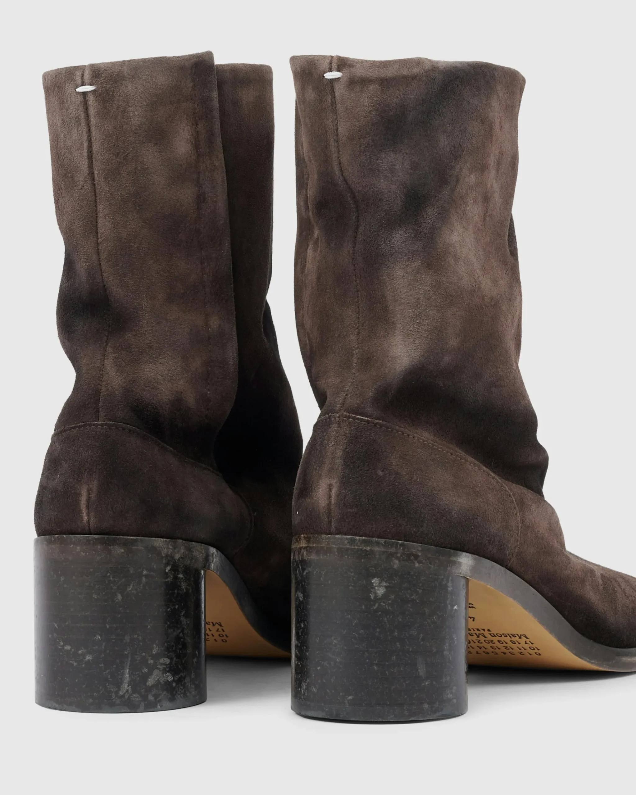Sale Maison Margiela Tabi Boot Suede brown