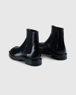 Shop Maison Margiela Tabi Chelsea Boots black