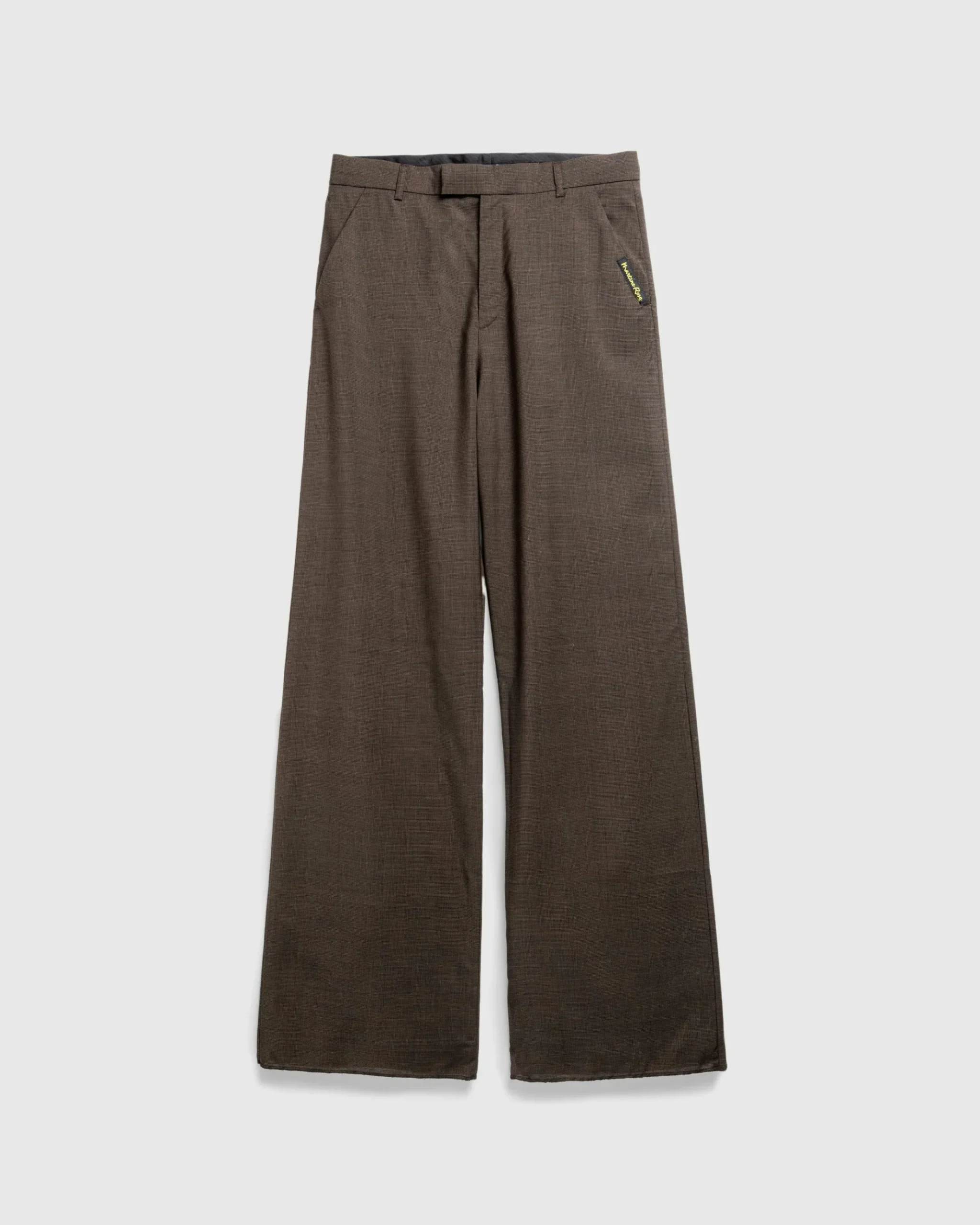 Hot Martine Rose Tailored Extended Wide Leg Trouser Brown Houndstooth brownhoundstooth