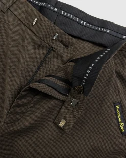 Hot Martine Rose Tailored Extended Wide Leg Trouser Brown Houndstooth brownhoundstooth