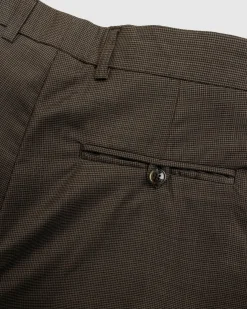 Hot Martine Rose Tailored Extended Wide Leg Trouser Brown Houndstooth brownhoundstooth