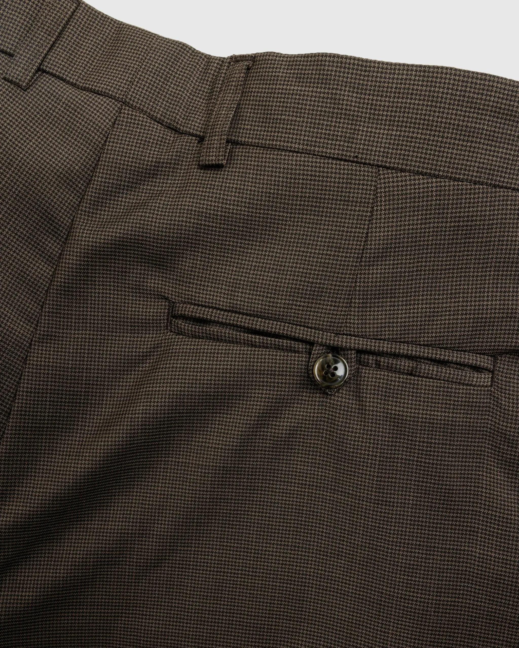 Hot Martine Rose Tailored Extended Wide Leg Trouser Brown Houndstooth brownhoundstooth