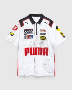 Flash Sale Puma Team Zip Polo White pumawhite