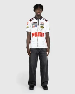 Flash Sale Puma Team Zip Polo White pumawhite