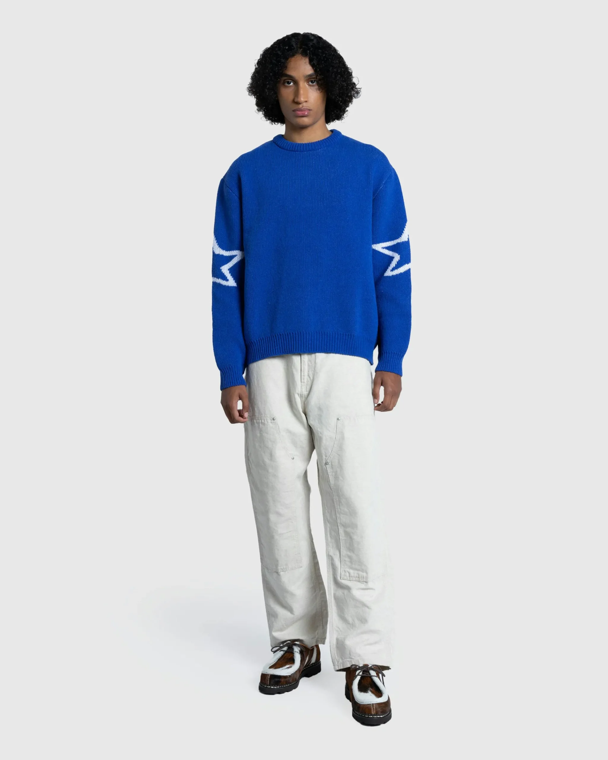Cheap Carne Bollente The S Word Knit Sweater blue