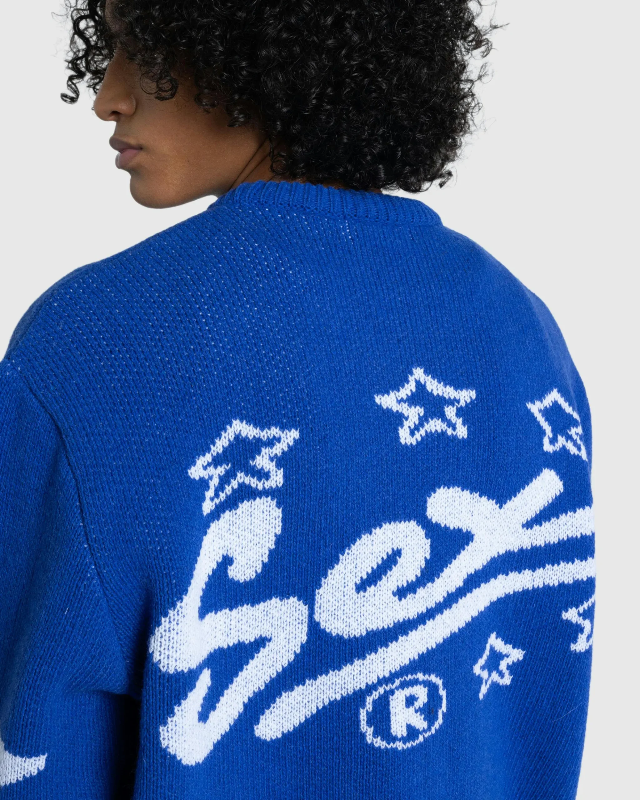 Cheap Carne Bollente The S Word Knit Sweater blue
