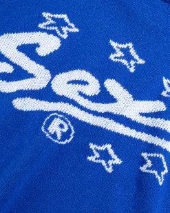 Cheap Carne Bollente The S Word Knit Sweater blue