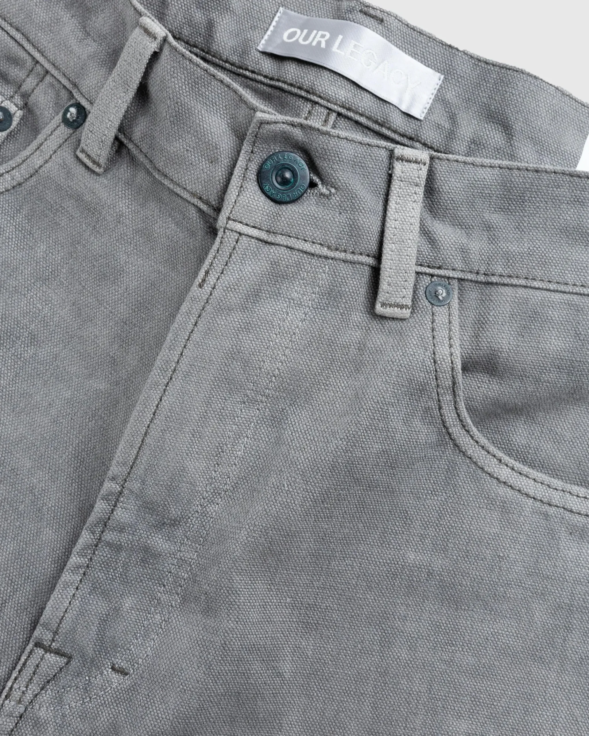 Online Our Legacy Third Cut Attic Carbon Wash Canvas atticcarbonwashcanvas