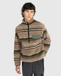 Shop RANRA Thjorsar Striped Pullover brown