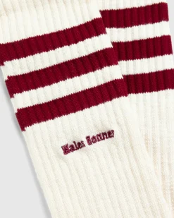 Clearance adidas Three Stripes Sock Burgundy/White wonwhi/cburgu