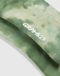 Shop Gramicci Tie Dye Crew Socks green