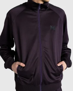 Store Needles Track Jacket Poly Smooth Dark Purple dk.purple