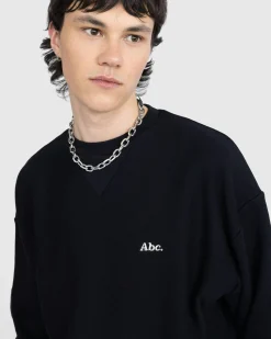 Cheap Abc. Tri-Tone Crewneck Sweatshirt black