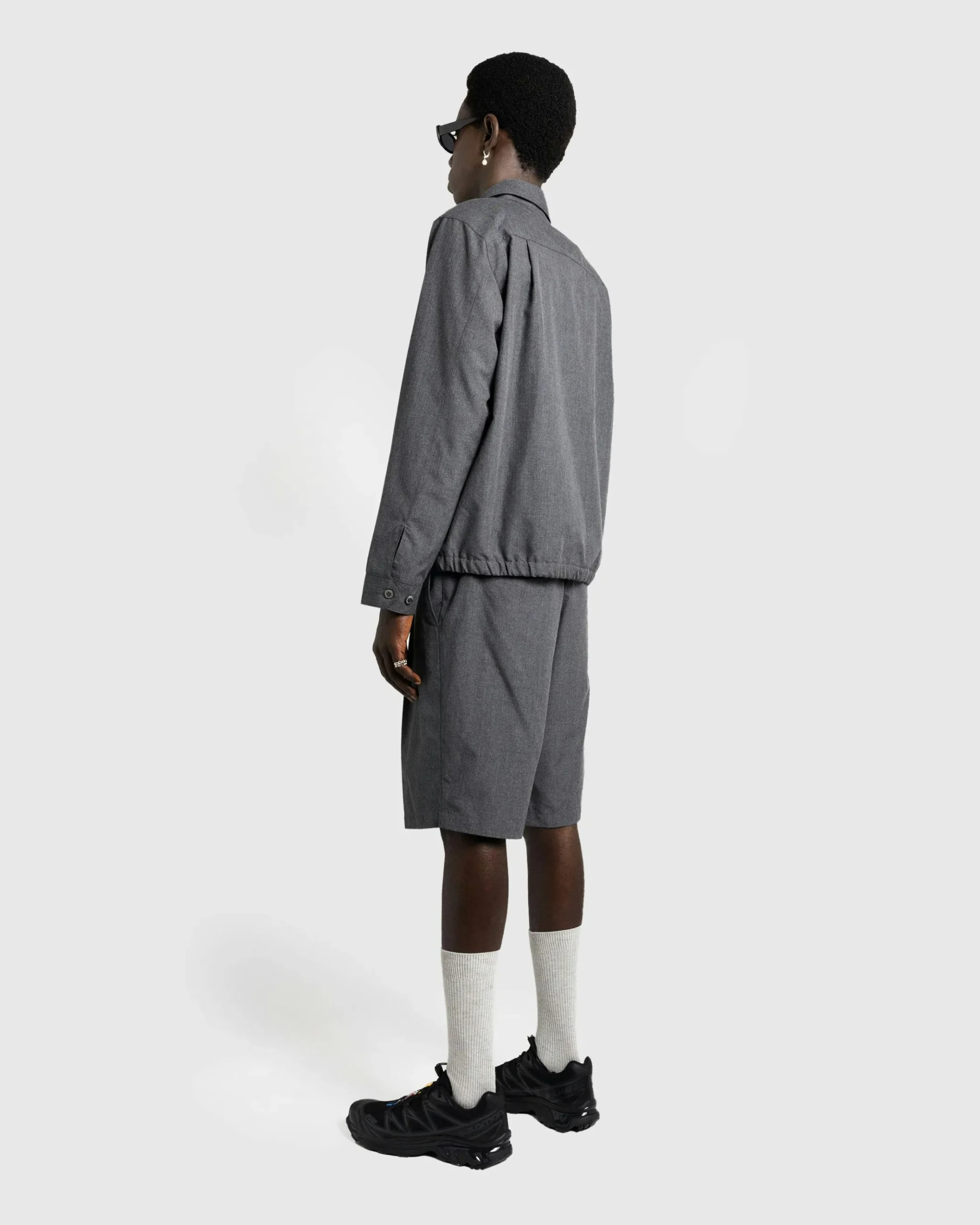 Sale Highsnobiety HS05 Tropical Suiting Shorts Gray grey