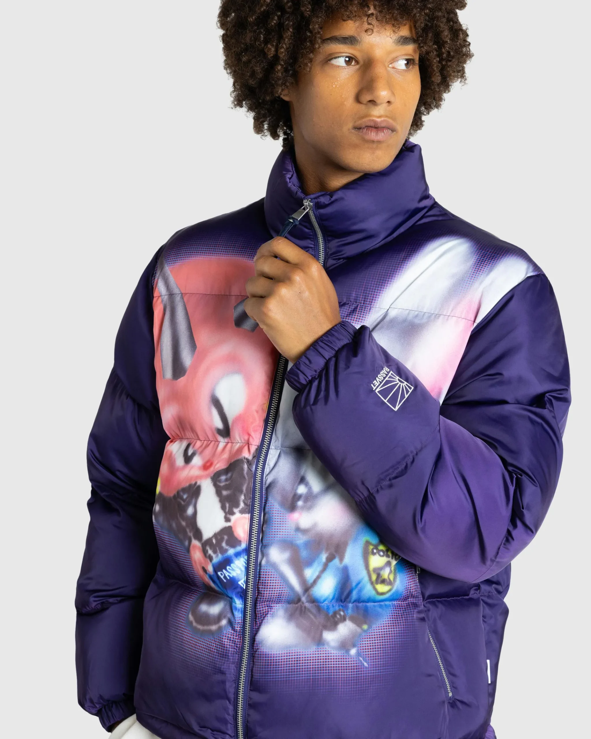 Cheap Rassvet Trouble Puffer Jacket Woven print