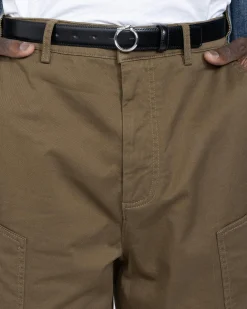 New Trussardi Trouser Shorts Gabardine Piece Dyed teak