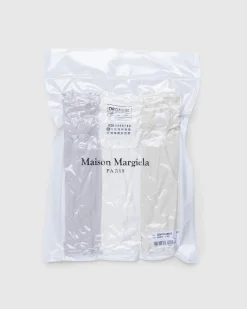 Sale Maison Margiela T-Shirts Three Pack Gray/White/Cream greywhitecream