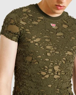 Cheap Diesel T-Uncutie-Long-P2 Top Olive Night olivenight