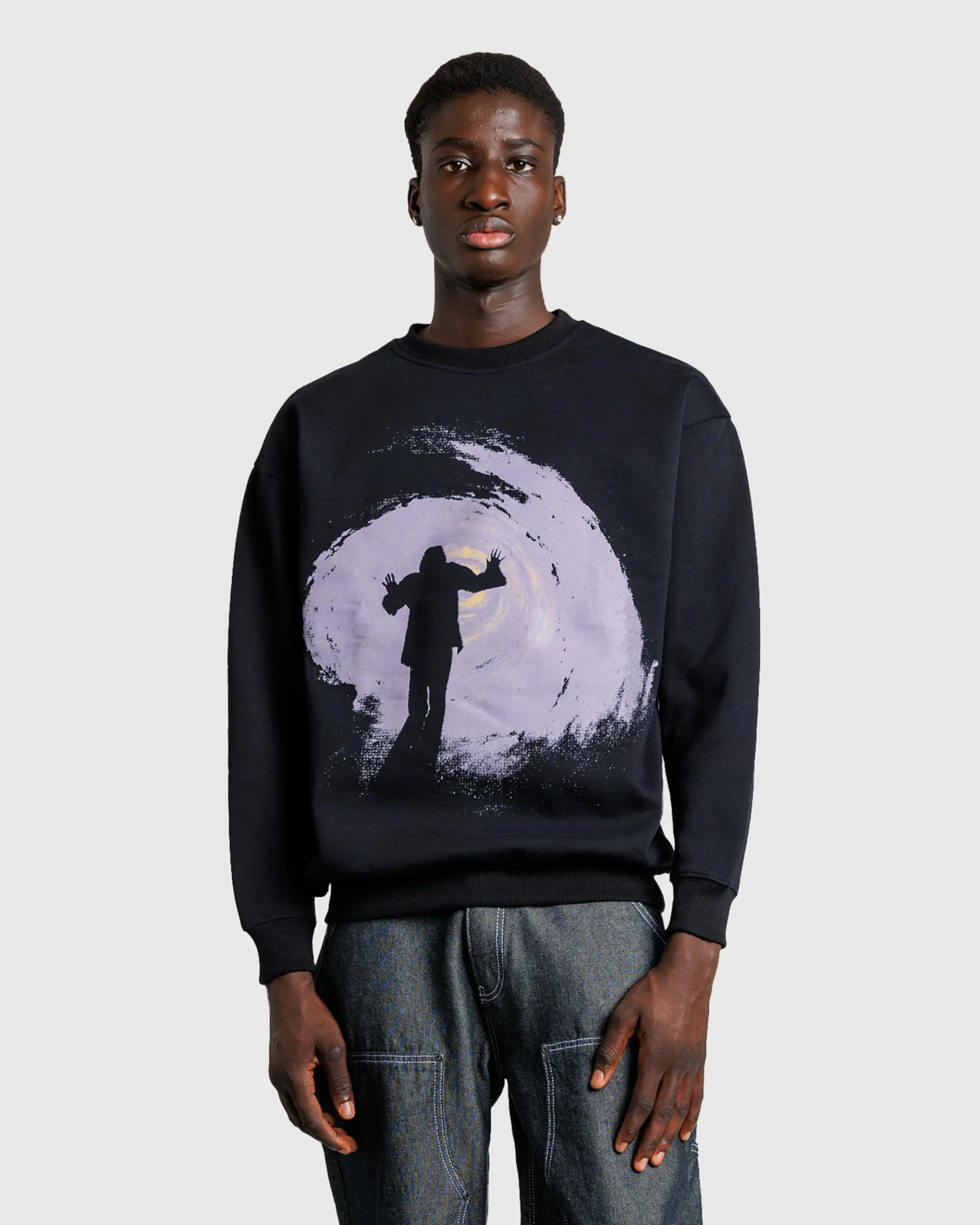 Cheap Fucking Awesome Tunnel Vision Crewneck black