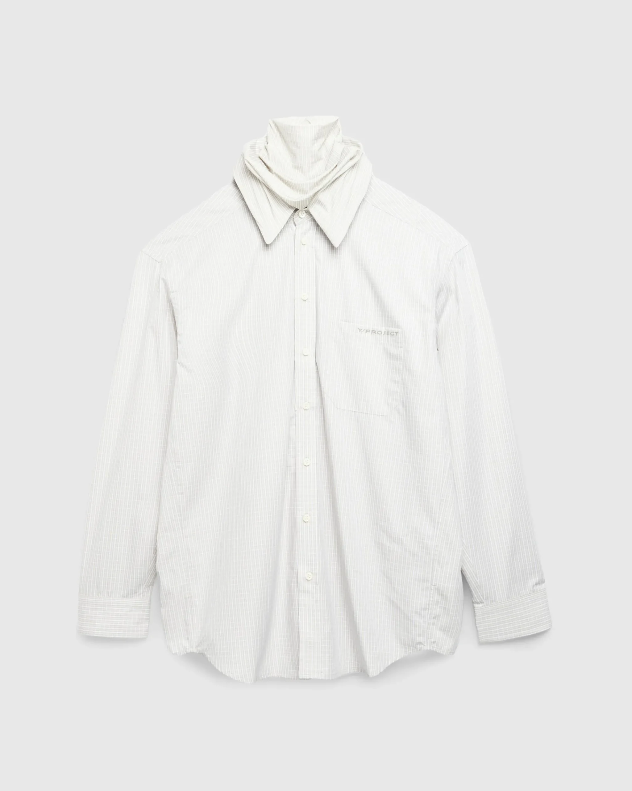 Best Sale Y/Project Turtleneck Shirt Beige Check beigecheck