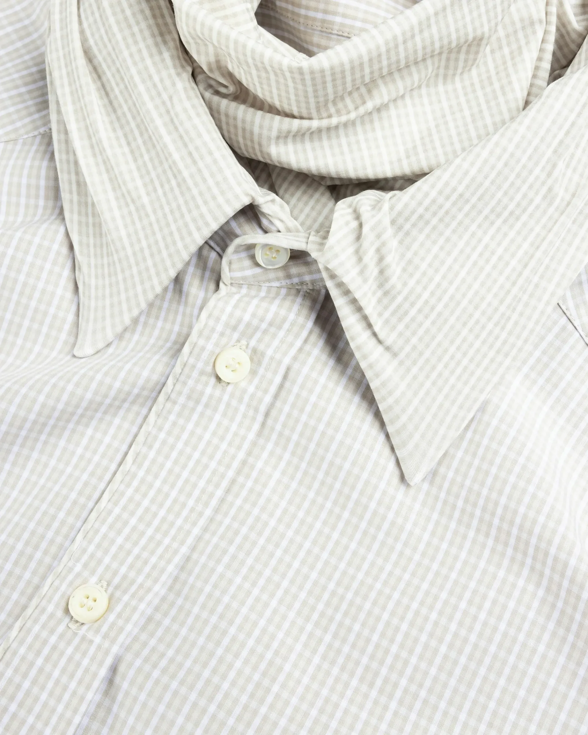 Best Sale Y/Project Turtleneck Shirt Beige Check beigecheck