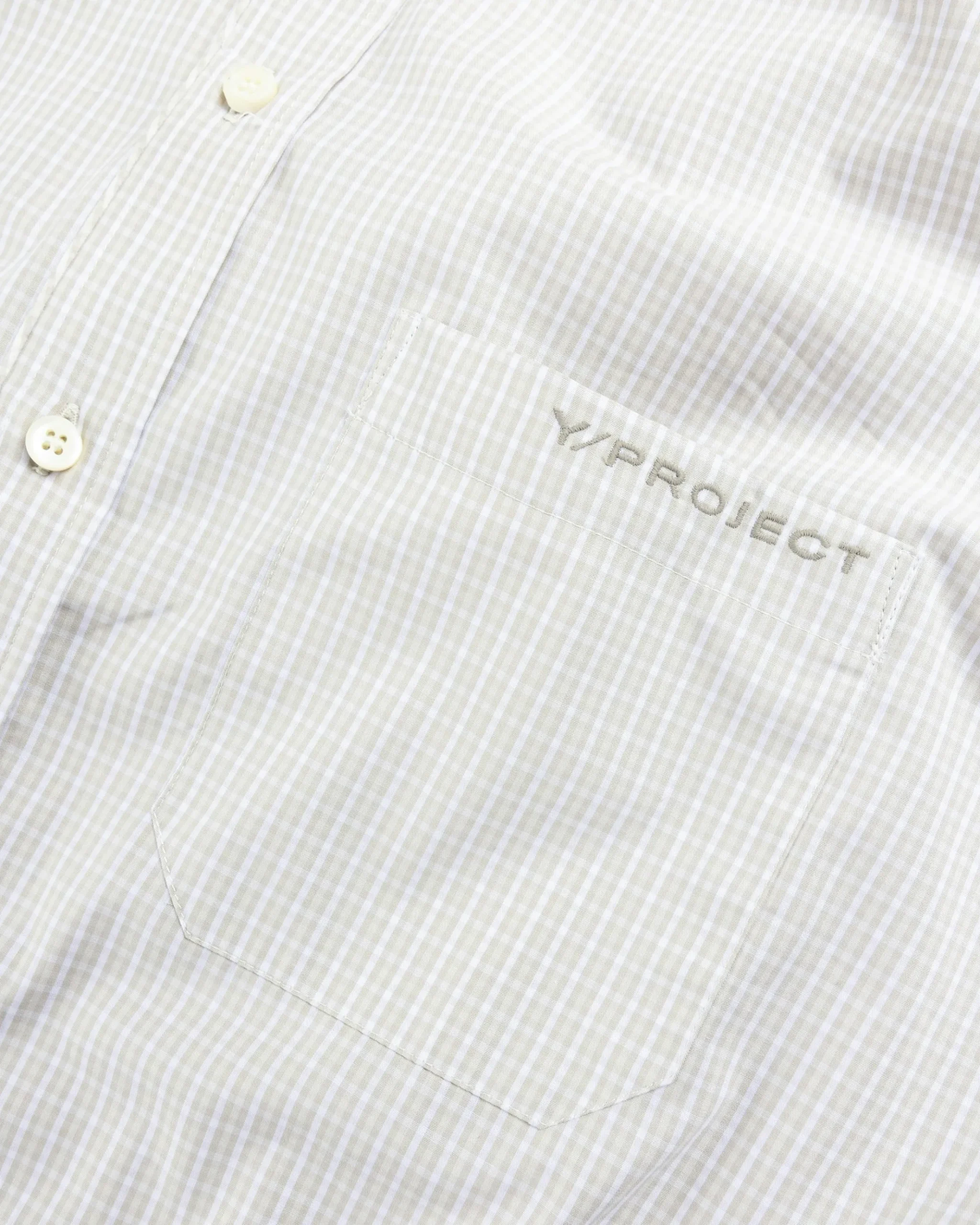 Best Sale Y/Project Turtleneck Shirt Beige Check beigecheck
