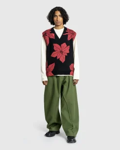 Best Sale J.W. Anderson Twisted Seam Trousers Dark Green darkgreen