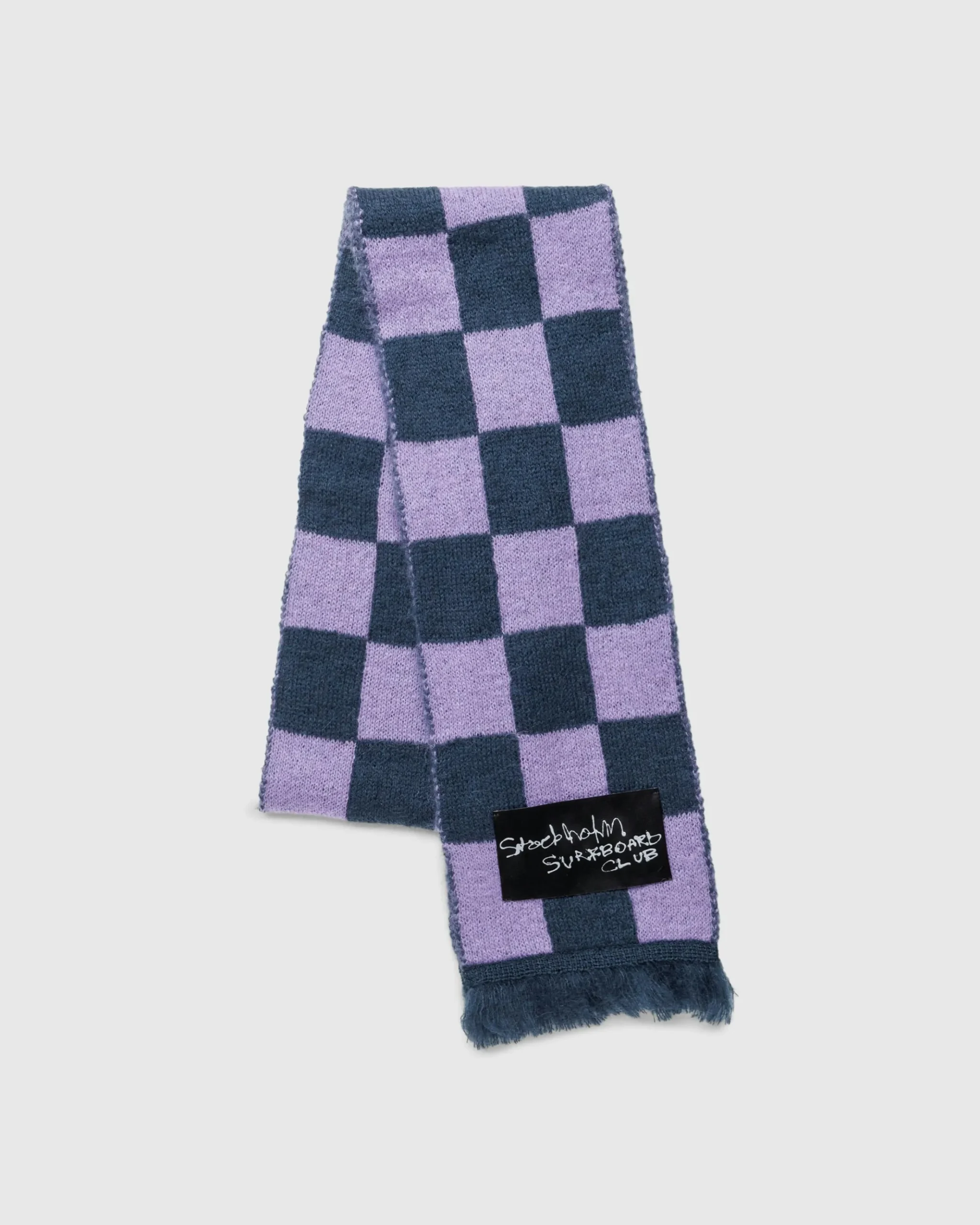 Outlet Stockholm Surfboard Club Umi Scarf Purple Check purplecheck