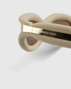Discount Bottega Veneta Unapologetic Sunglasses gold