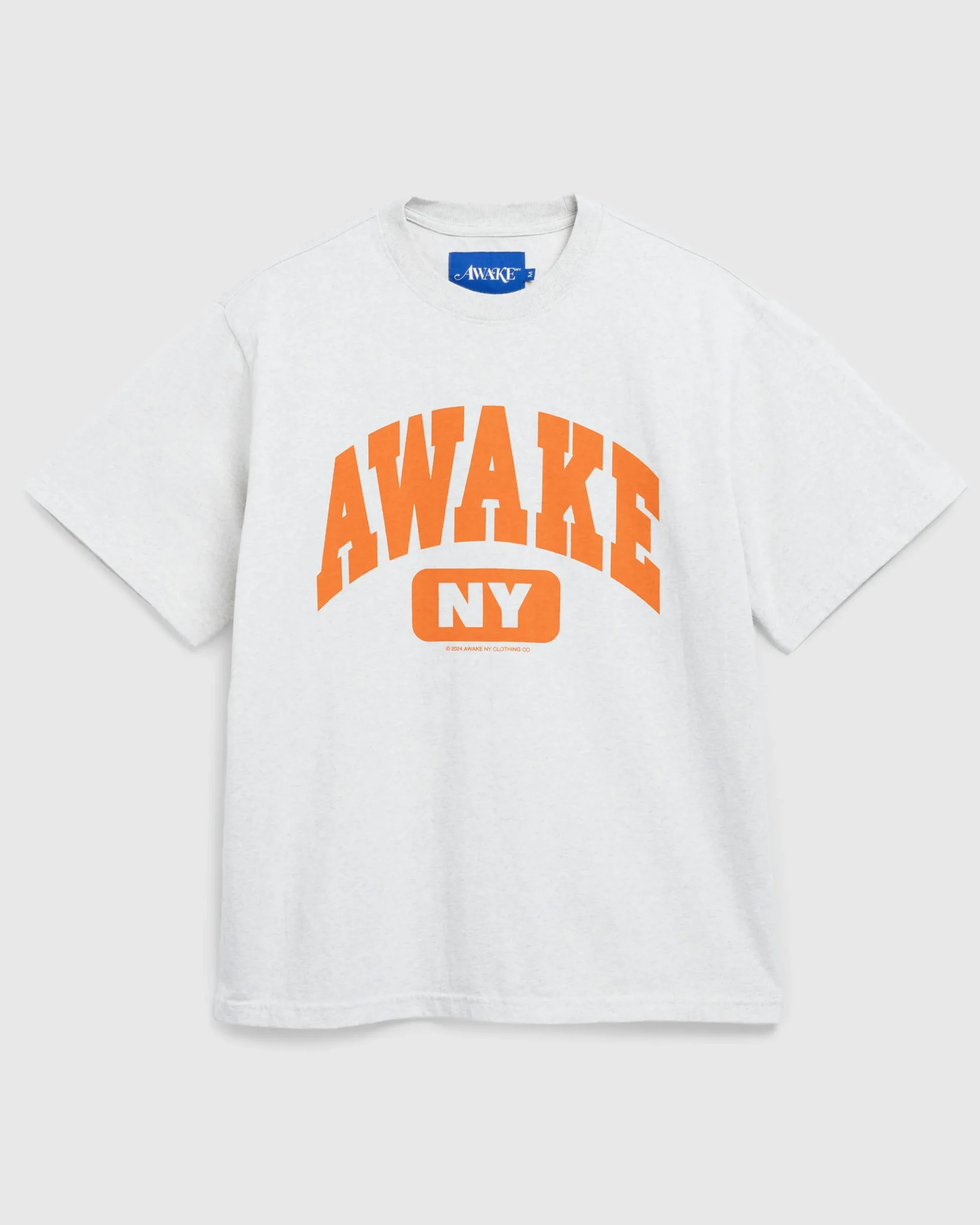 Cheap Awake NY Varsity Tee Charcoal Heather charcoalheather