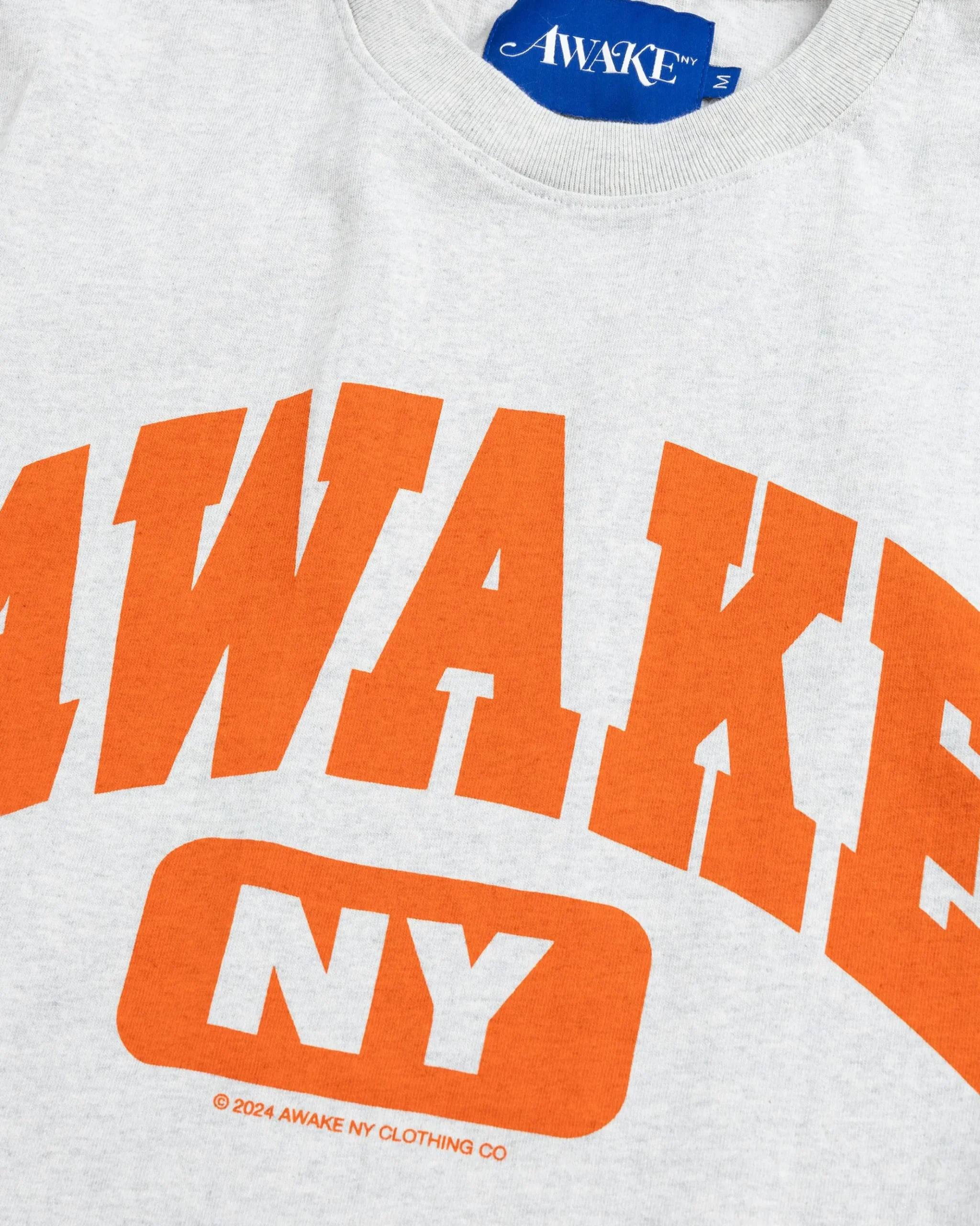 Cheap Awake NY Varsity Tee Charcoal Heather charcoalheather