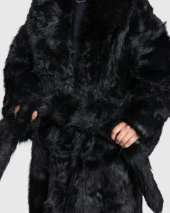 New Entire Studios Vast Fur Coat black