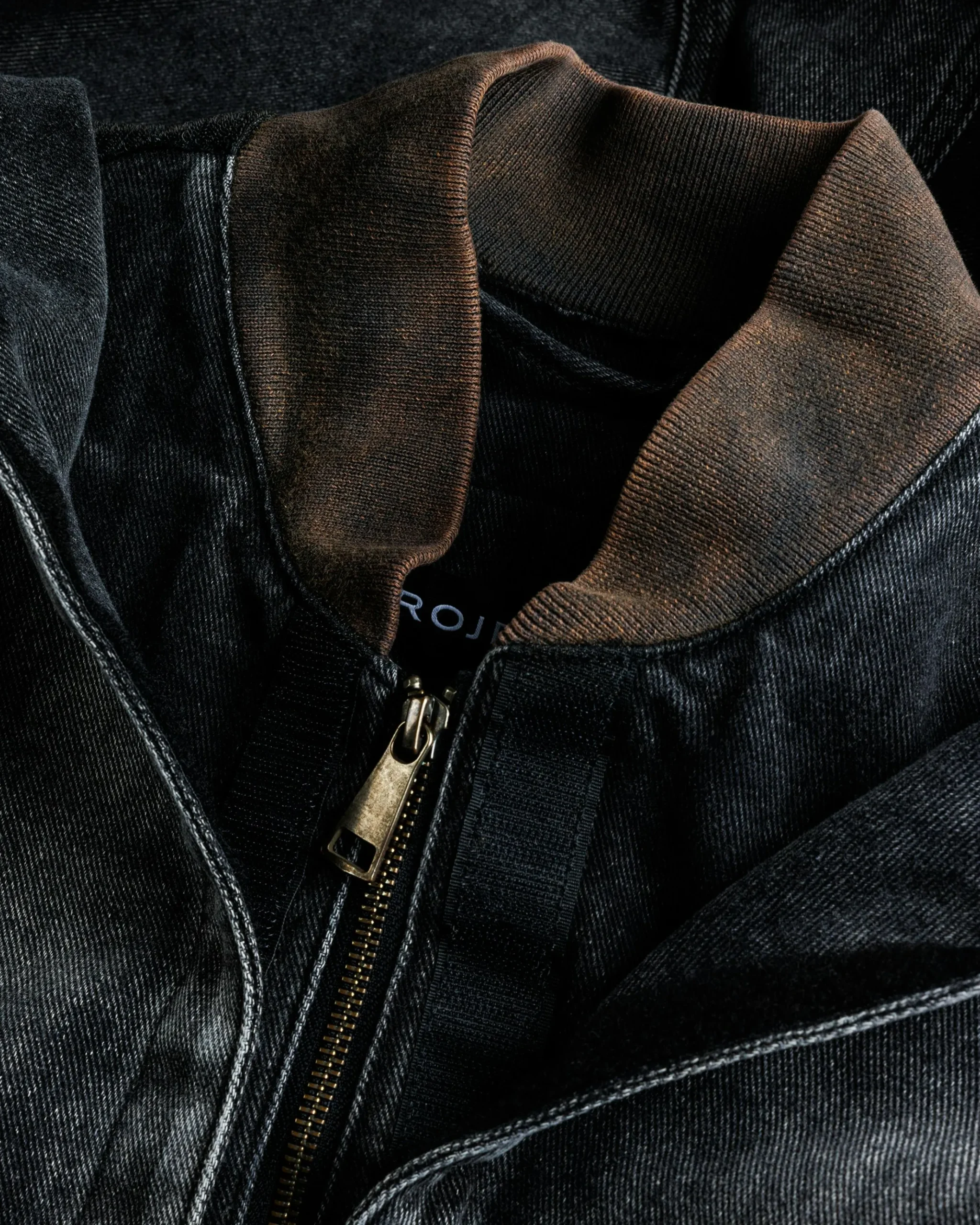 Best Sale Y/Project Velcro Denim Jacket Black Vertical Whiskers blackverticalwhiskers