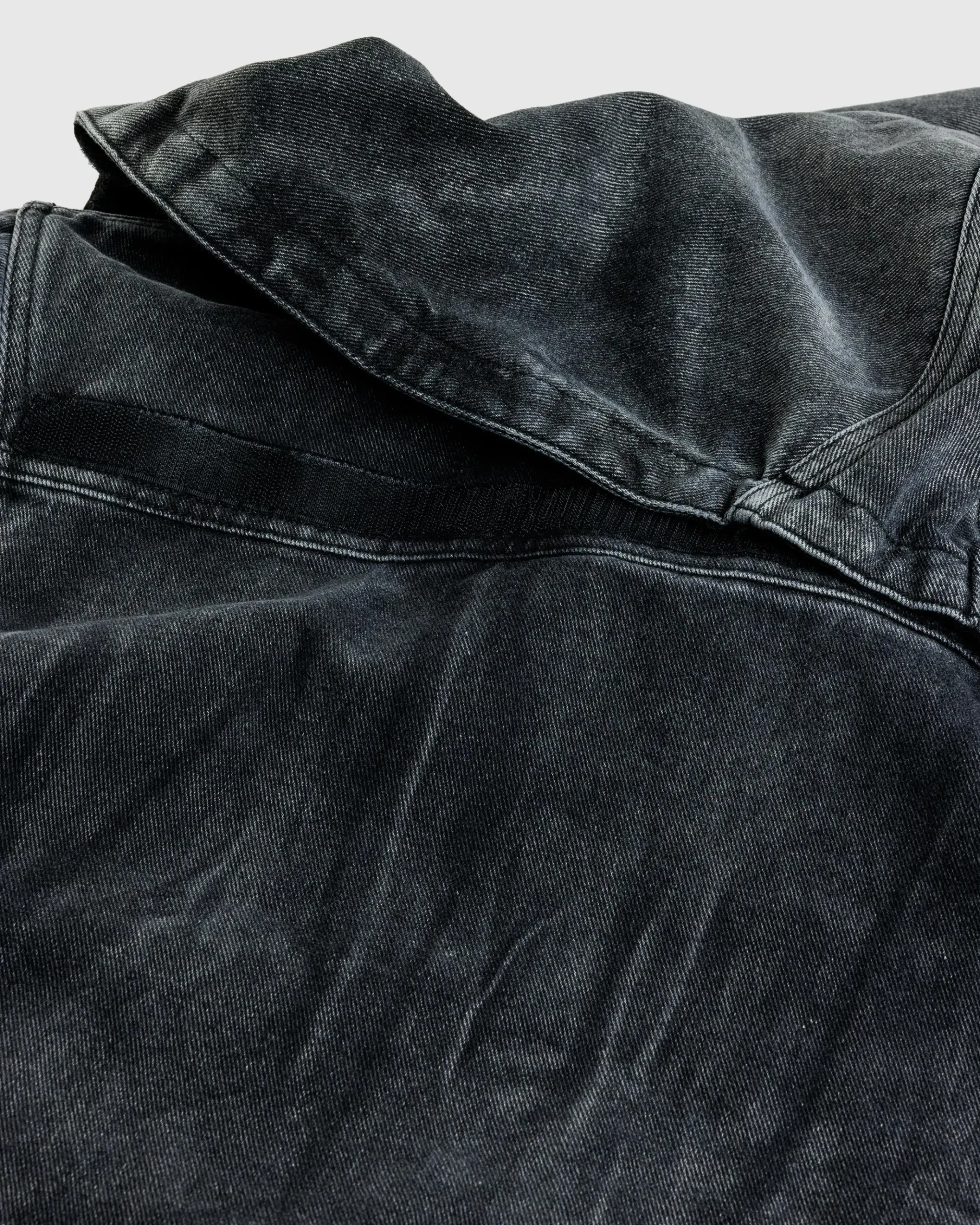 Best Sale Y/Project Velcro Denim Jacket Black Vertical Whiskers blackverticalwhiskers