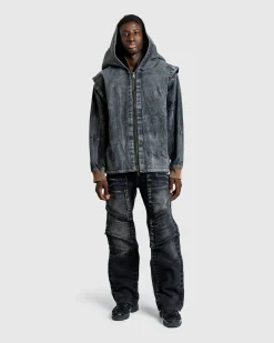 Best Sale Y/Project Velcro Multi Panel Jeans Faded Black fadedblack