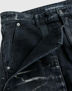 Best Sale Y/Project Velcro Multi Panel Jeans Faded Black fadedblack