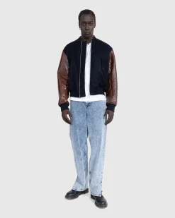Shop Dries van Noten Verso Tris Jacket navy