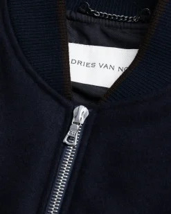 Shop Dries van Noten Verso Tris Jacket navy
