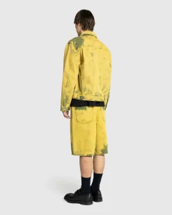 Flash Sale Dries van Noten Vuskin Denim Jacket lime