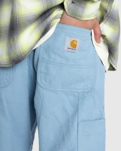 New Carhartt WIP Walter Double Knee Pant Misty Sky/Rinsed mistysky/rinsed