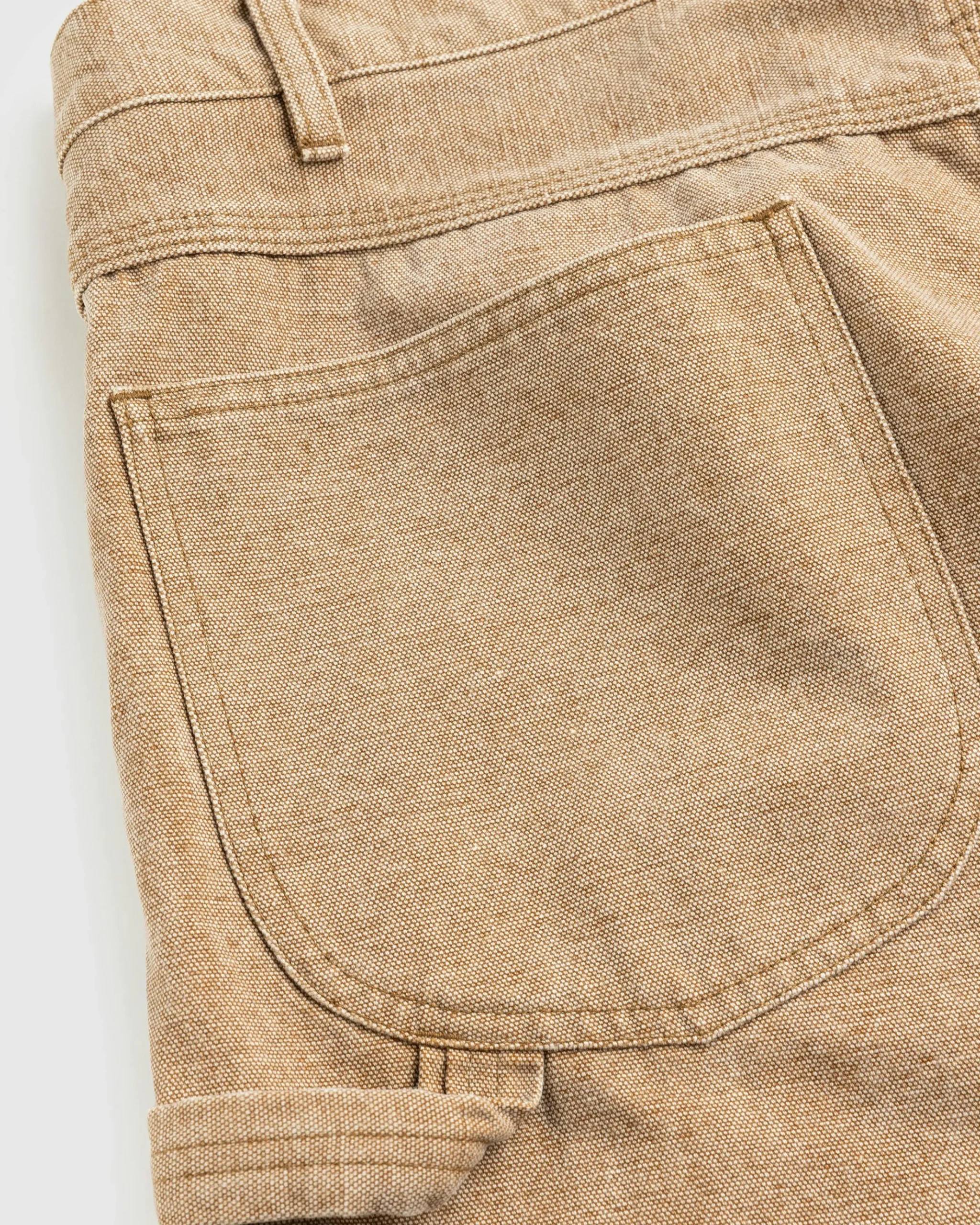 Best Sale Auralee Washed Organic Canvas Pants Light Brown lightbrown