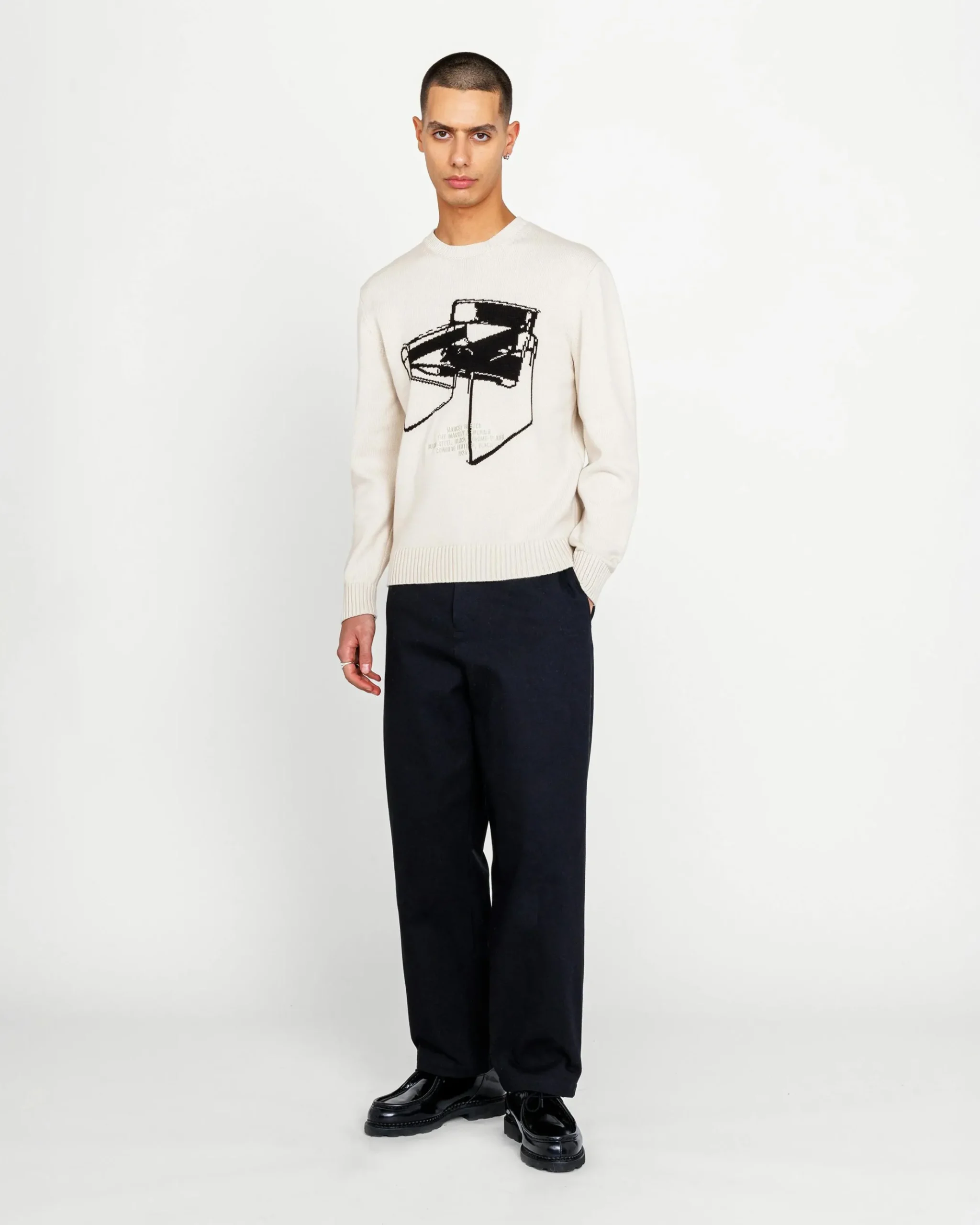 Cheap Highsnobiety Wassily Knit Sweater beige