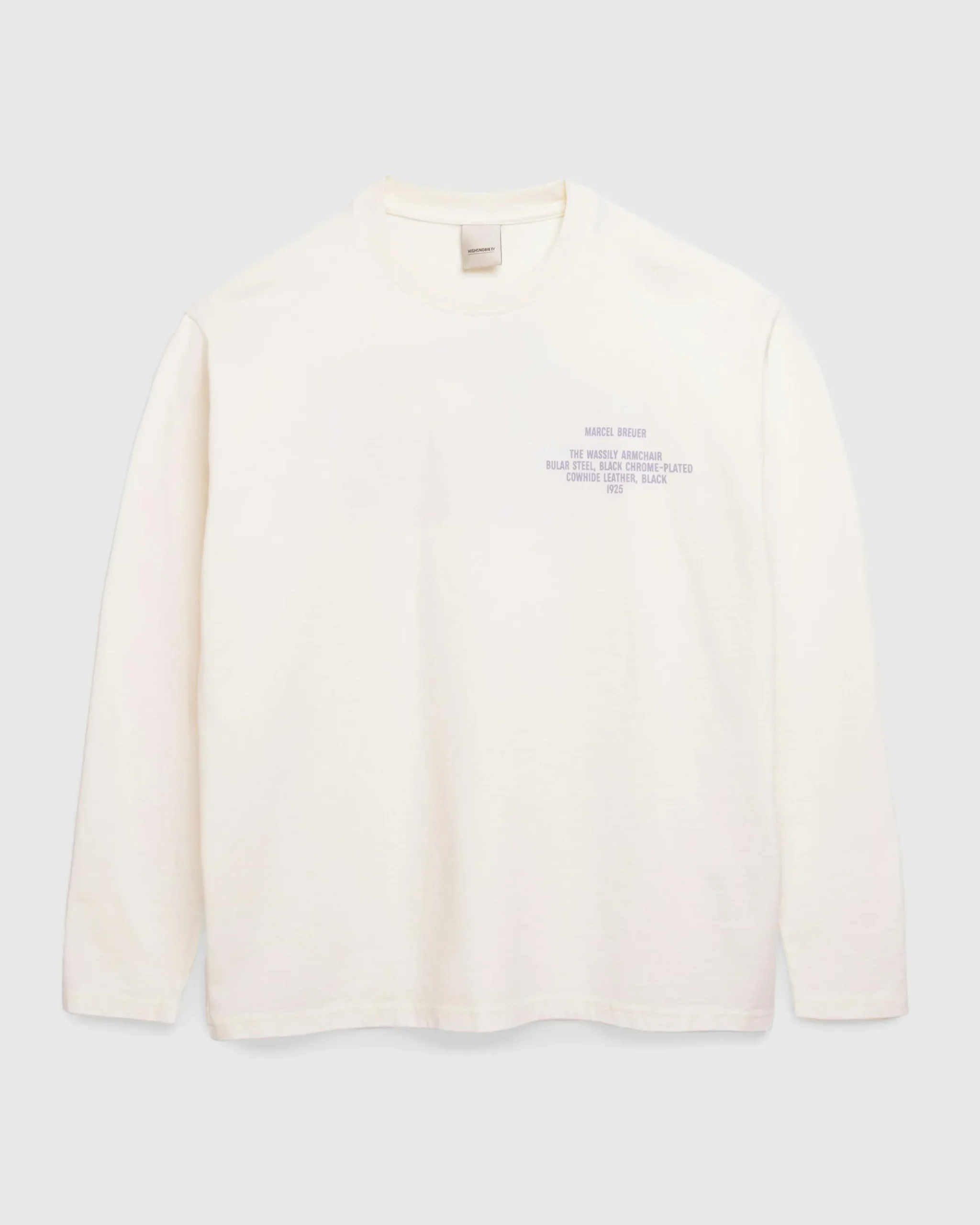 Sale Highsnobiety Wassily Long-Sleeve T-Shirt Warm White warmwhite