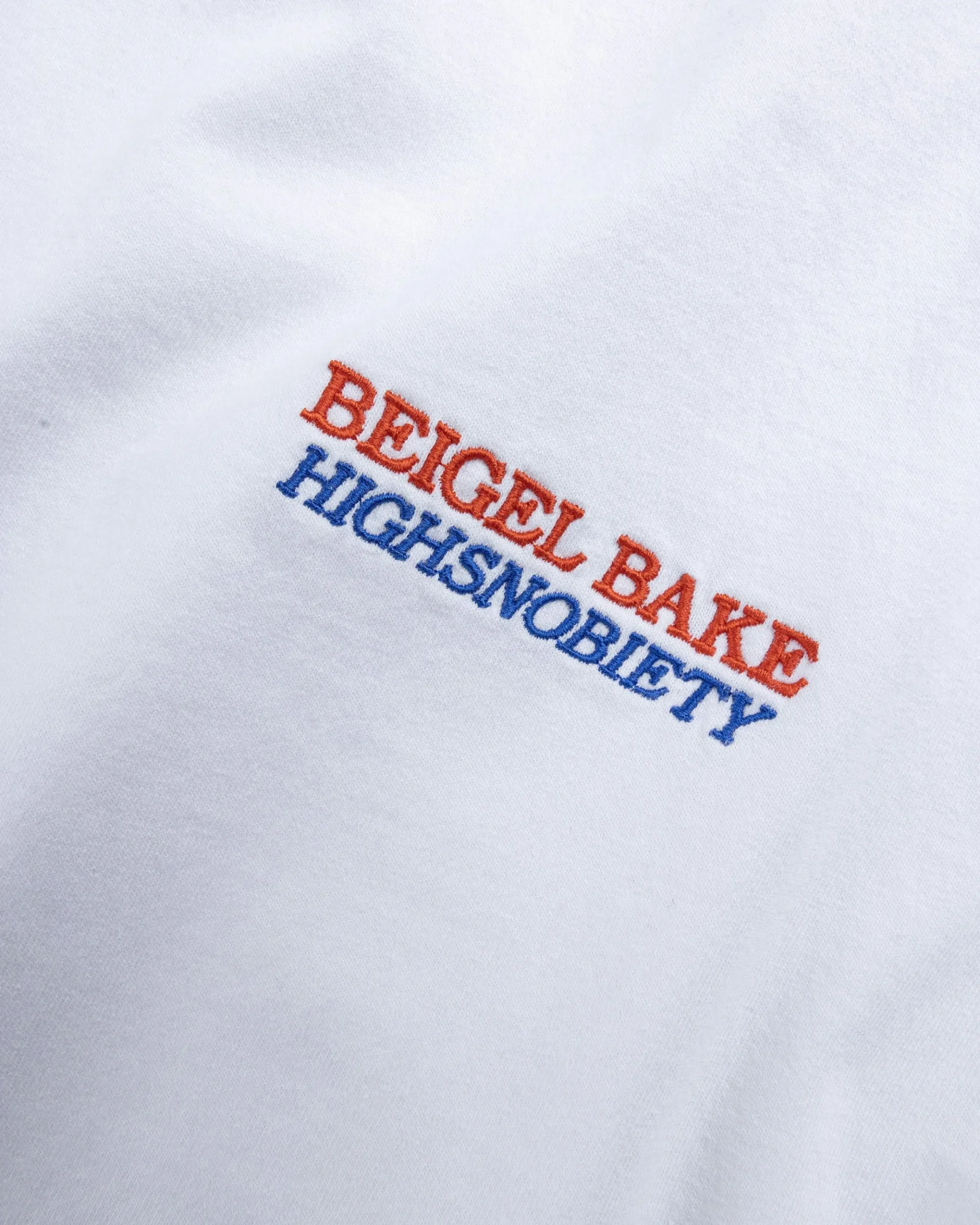 Shop Beigel Bake Watercolor Long-Sleeve Tee white