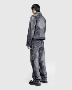 Cheap CAMPERLAB Wavy Denim Jacket Black/Gray multi-assorted