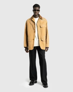 Hot Maison Margiela Waxed Cotton Jacket ochre
