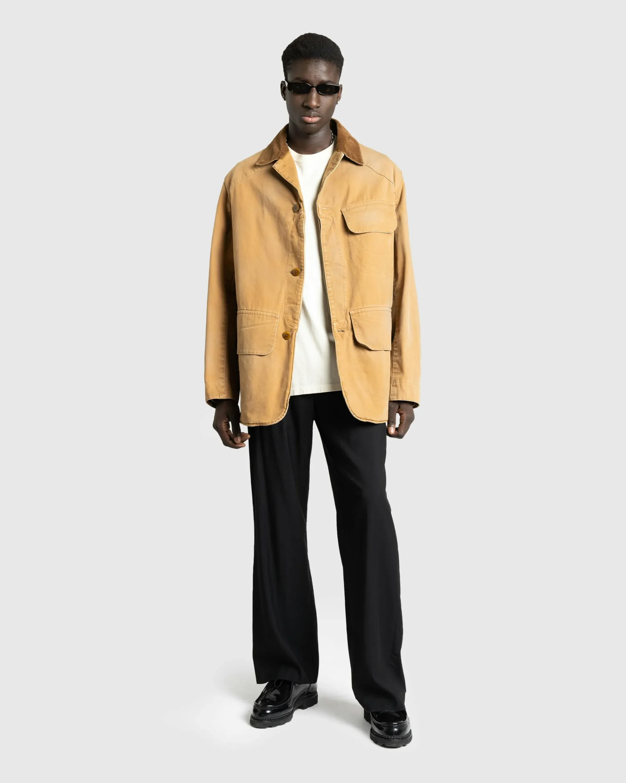 Hot Maison Margiela Waxed Cotton Jacket ochre