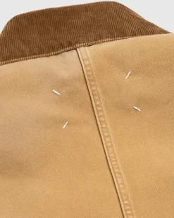 Hot Maison Margiela Waxed Cotton Jacket ochre