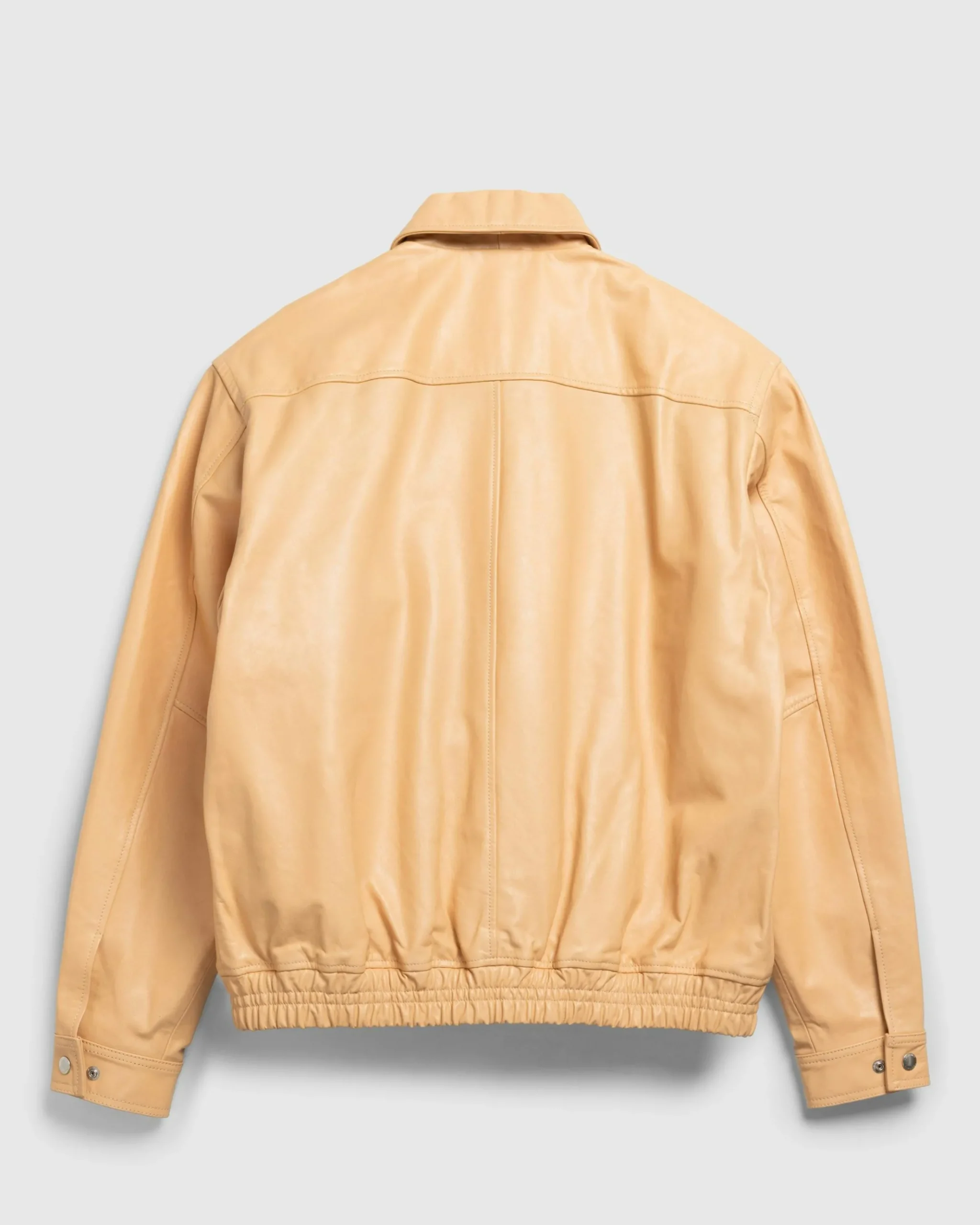 Discount Highsnobiety HS05 Waxed Leather Bomber Sand beige