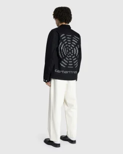 Fashion Carhartt WIP Way Of The Light Michigan Coat Black/Dark Grey Reflective